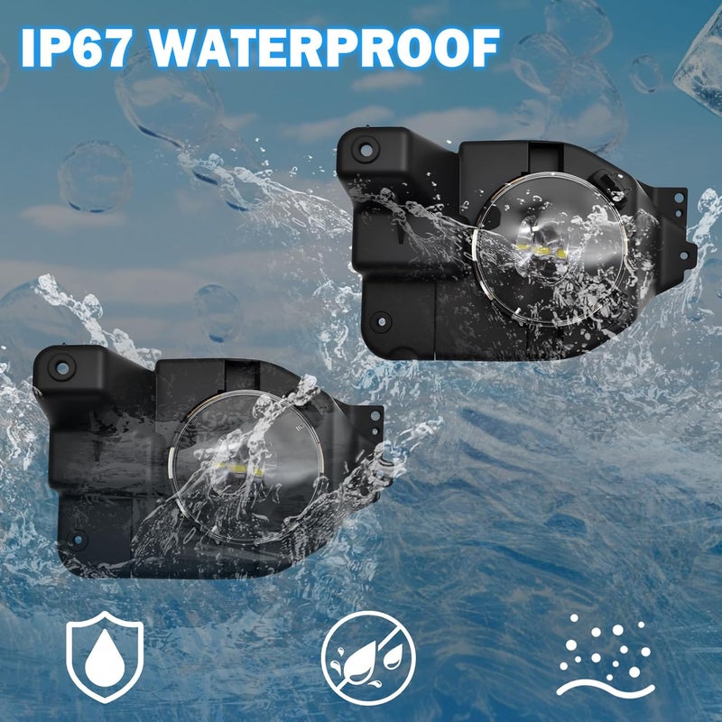 BOXLIGHT LED Fog Lights Assembly Compatible With 2013 2014 2015 Ford Explorer Front Bumper Driving Fog Lamp - Image 4